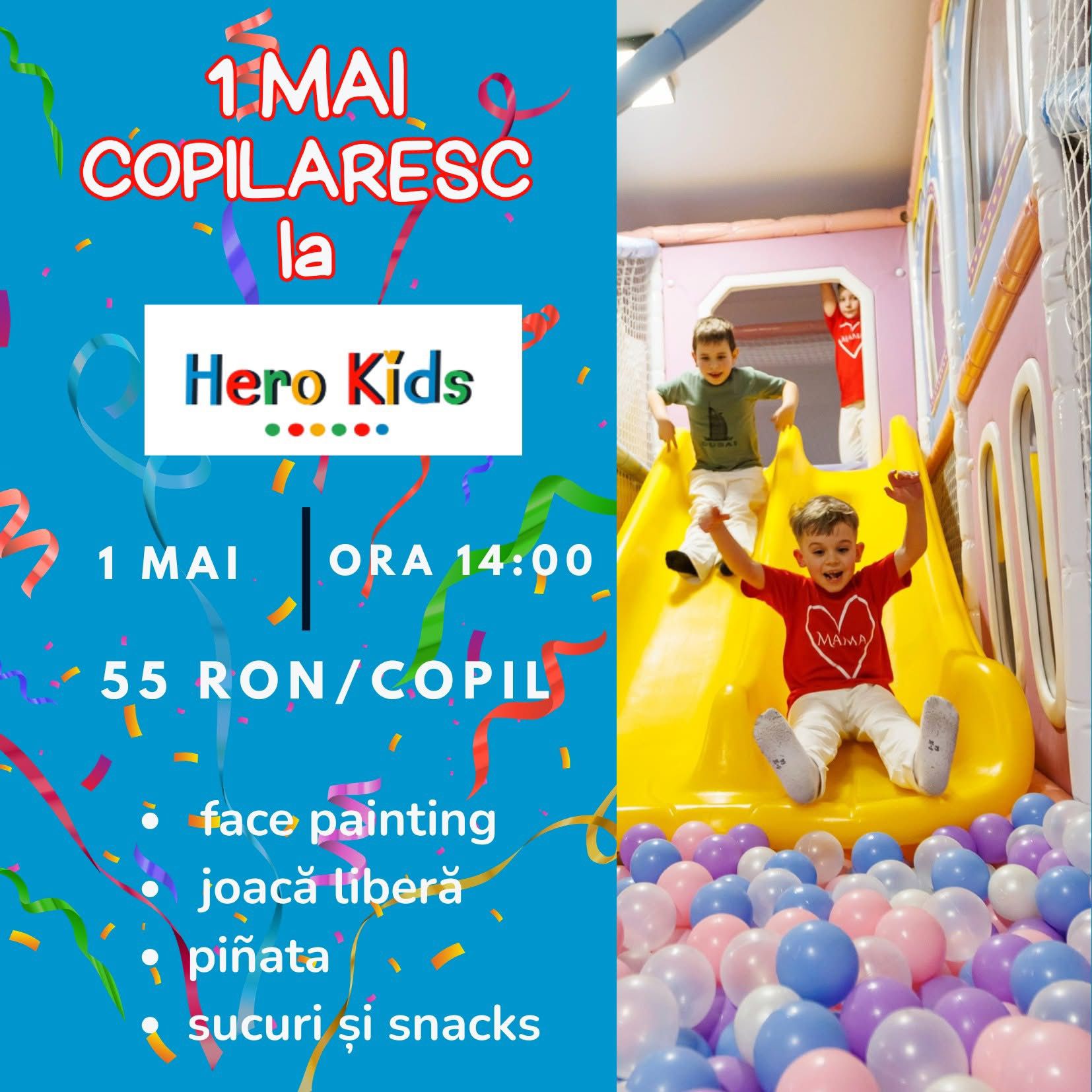 1 Mai Copilăresc la Hero Kids